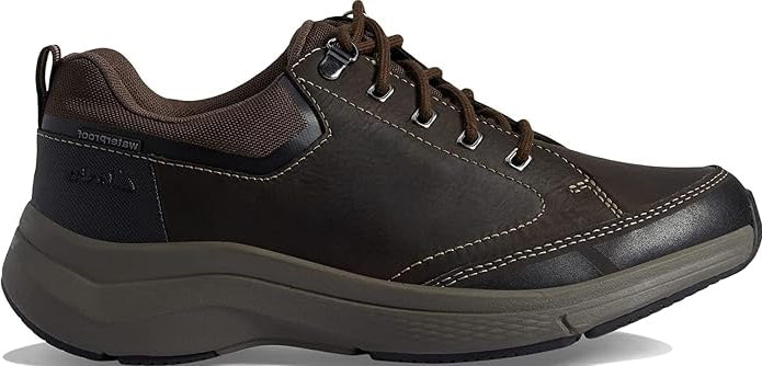 Clarks Men's Wave2 Vibe Dark Brown Leather