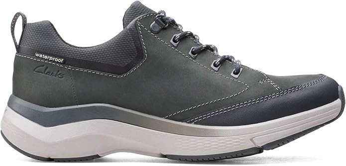 Clarks Men's Wave2 Vibe Dark Grey Nubuck
