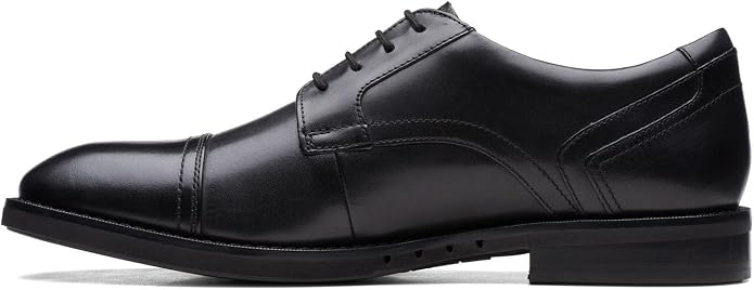 Clarks Men's Un hugh Cap Black Leather