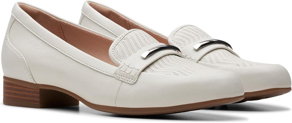 Clarks Women’s Juliet Aster Off White Leather