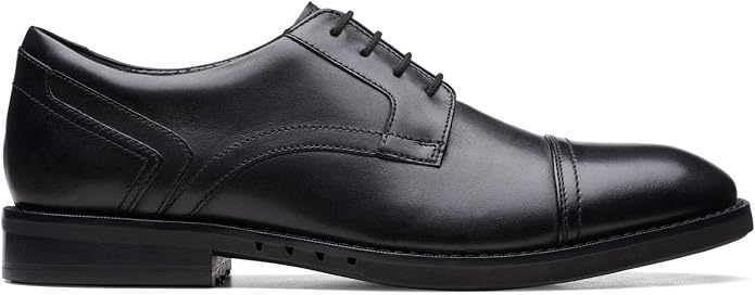 Clarks Men's Un hugh Cap Black Leather