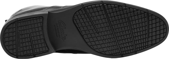 Clarks Men's Steadwell Zip Black Leather