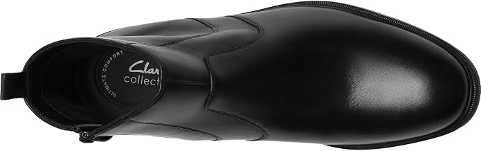Clarks Men's Steadwell Zip Black Leather