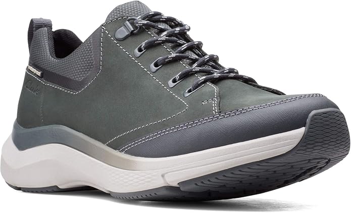 Clarks Men's Wave2 Vibe Dark Grey Nubuck