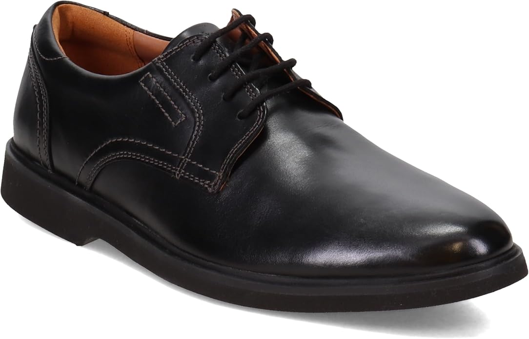 Clarks Men's Malwood Lace Black Leather