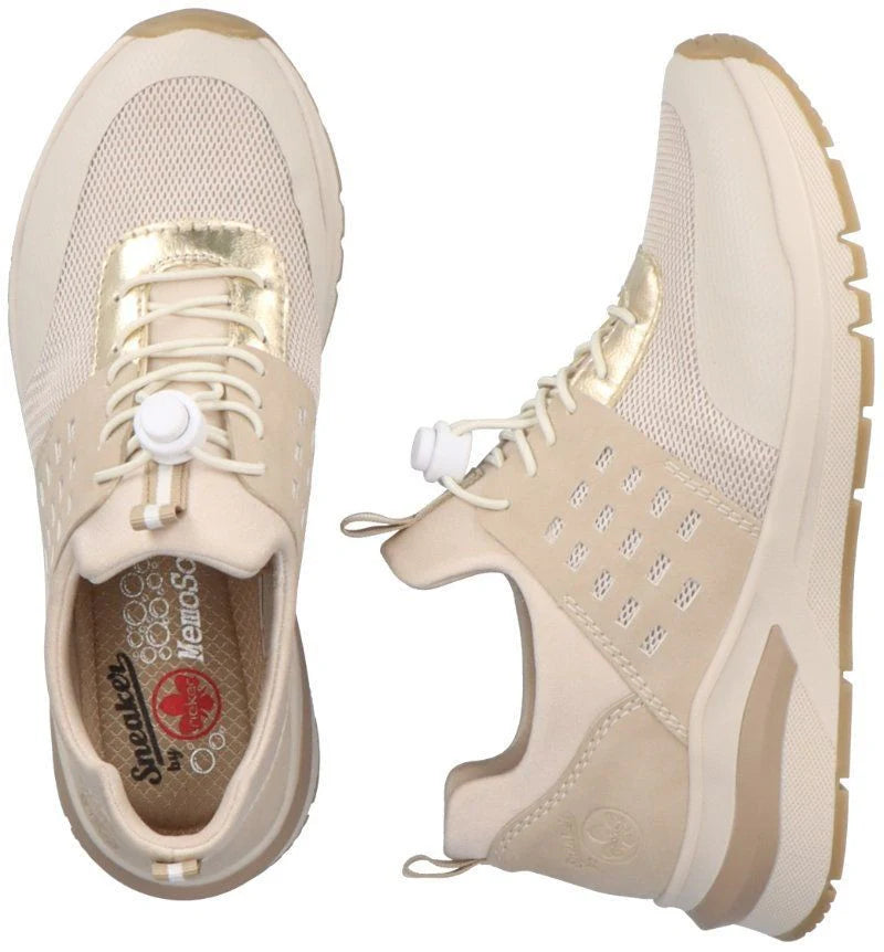 Rieker Women's M6651-60 Beige combination
