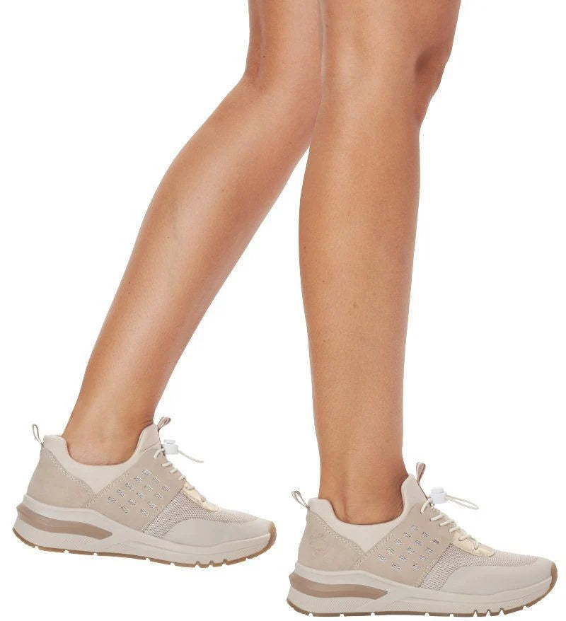 Rieker Women's M6651-60 Beige combination