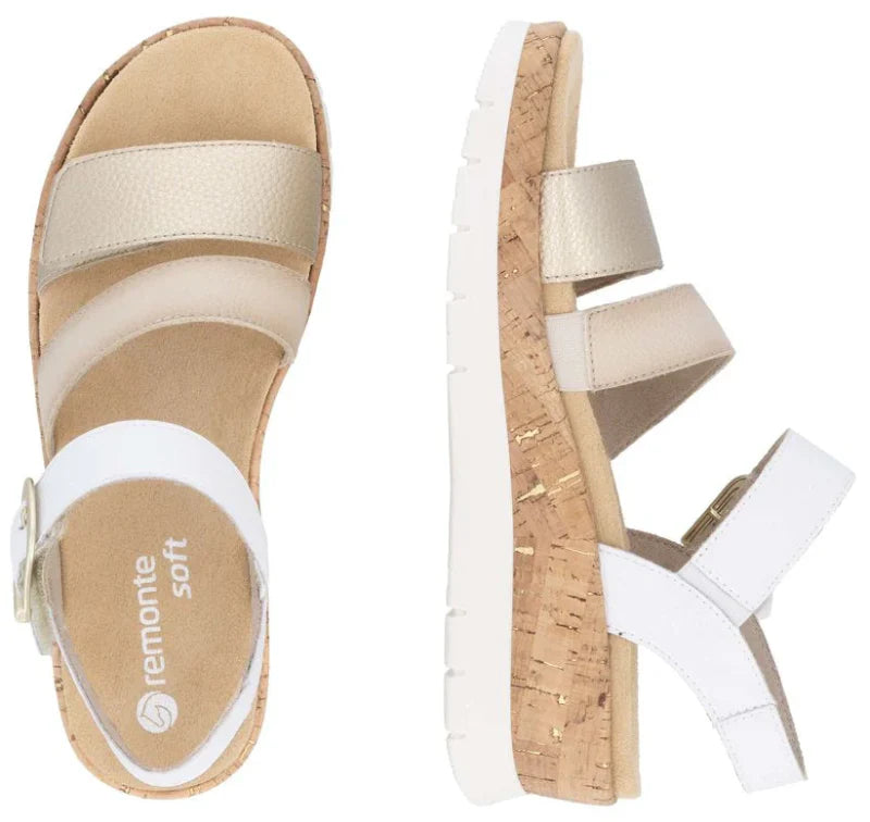 Remonte Women's D2P50-80 White Combination