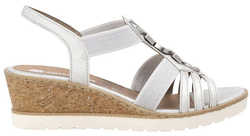 Remonte Women's R6264-92 Silver/Platinum