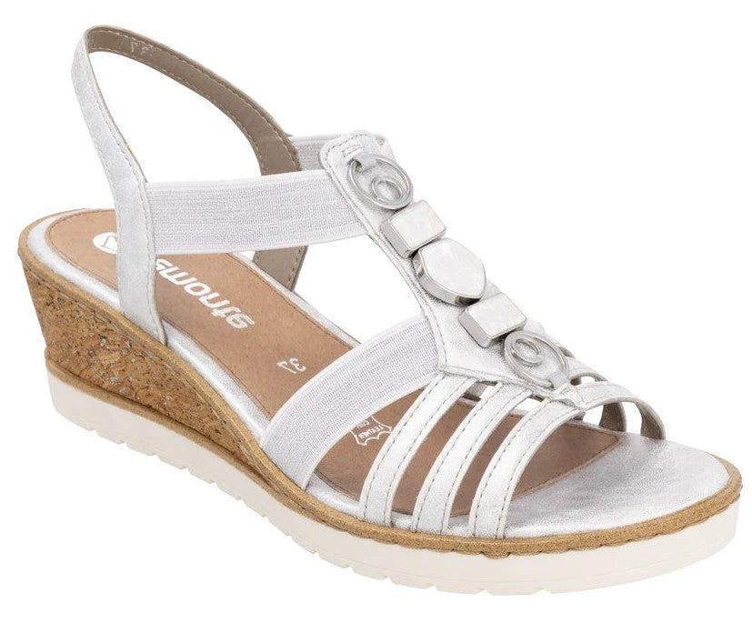 Remonte Women's R6264-92 Silver/Platinum