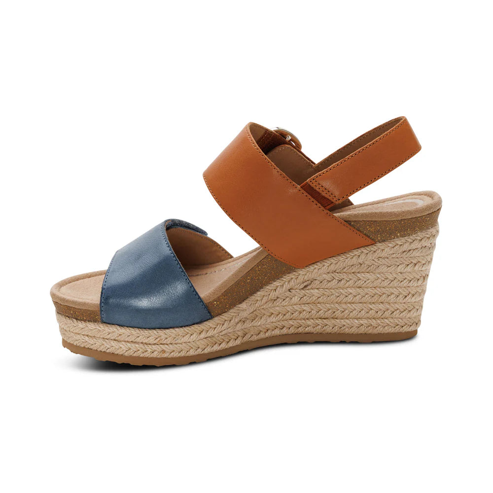Aetrex Women's Ashley Hazy Blue Multi