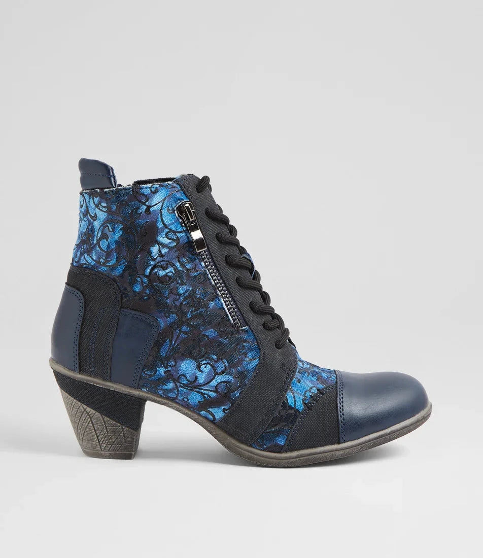 I Love Billy Women's Zolika-IL  Navy Swirl Multi