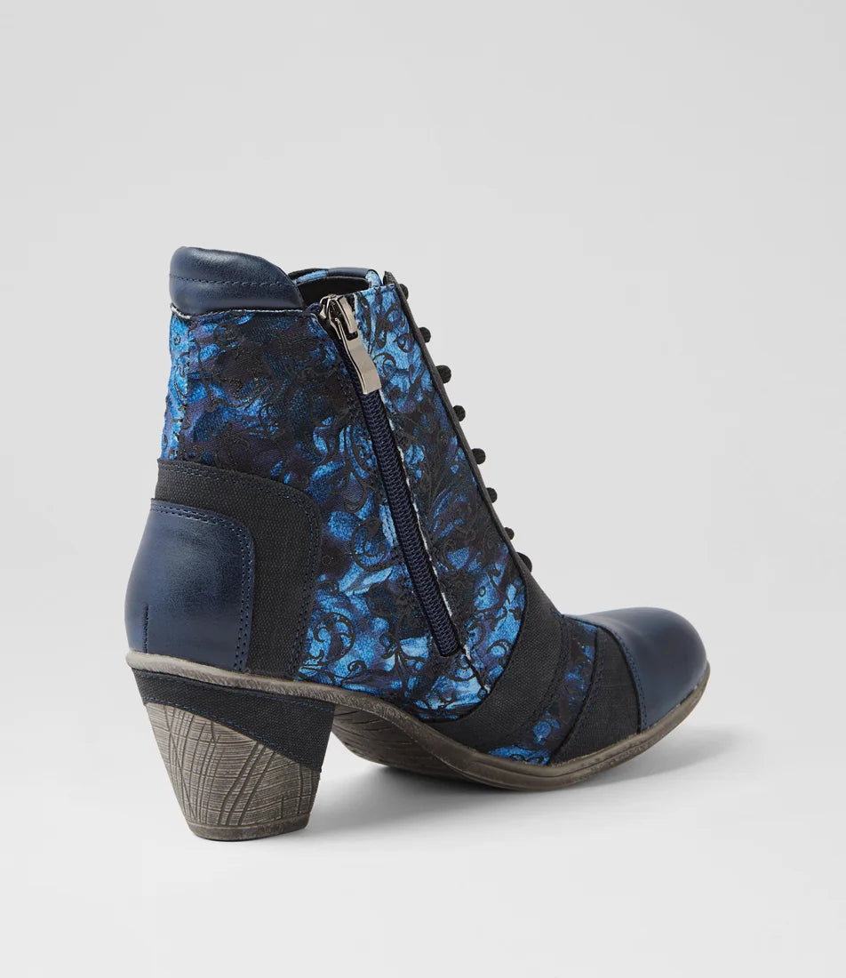 I Love Billy Women's Zolika-IL  Navy Swirl Multi