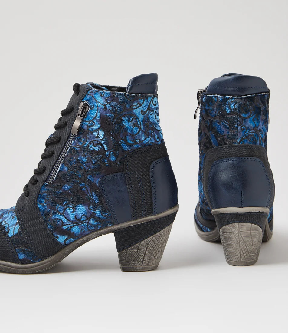 I Love Billy Women's Zolika-IL  Navy Swirl Multi