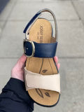 Josef Seibel Women’s Ibiza 12 creme- dunkelblau