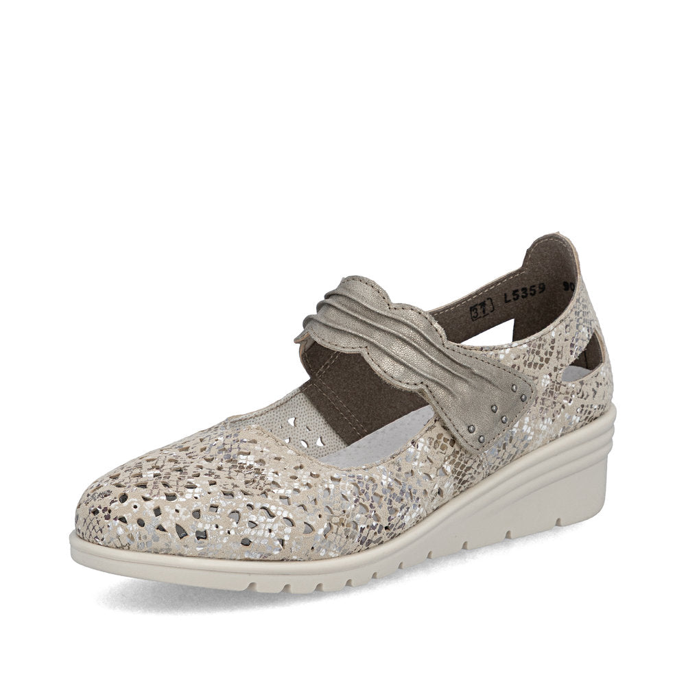 Rieker Women's L5359-90 Metallic