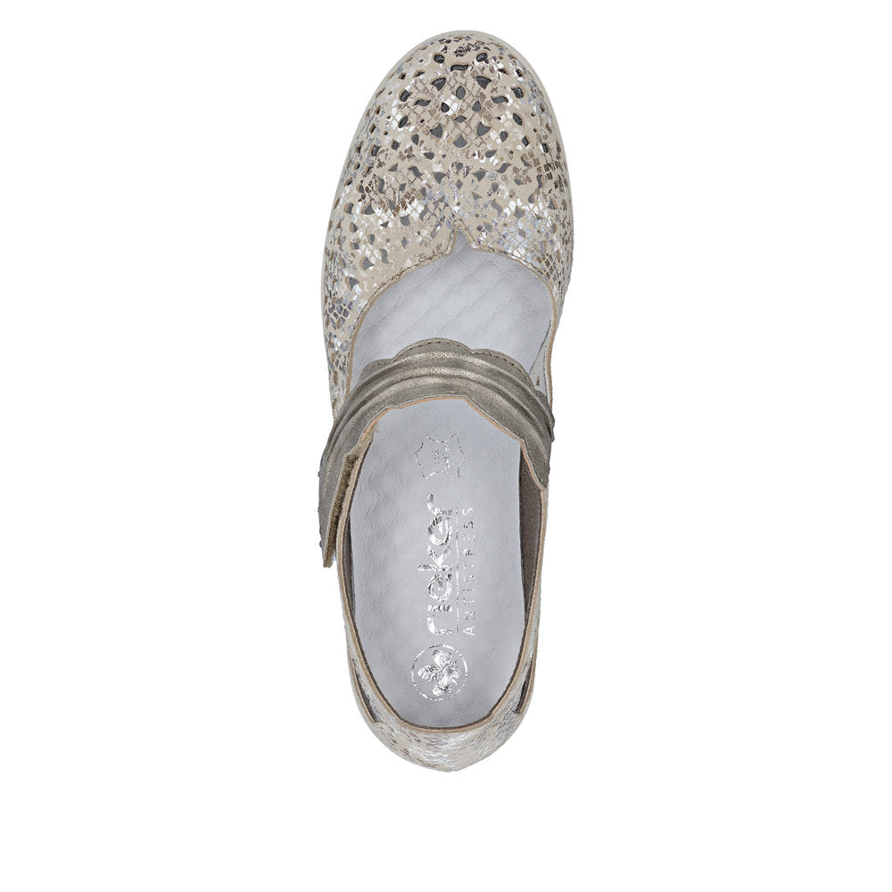Rieker Women's L5359-90 Metallic
