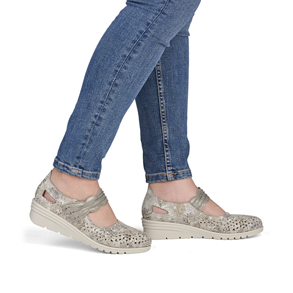 Rieker Women's L5359-90 Metallic