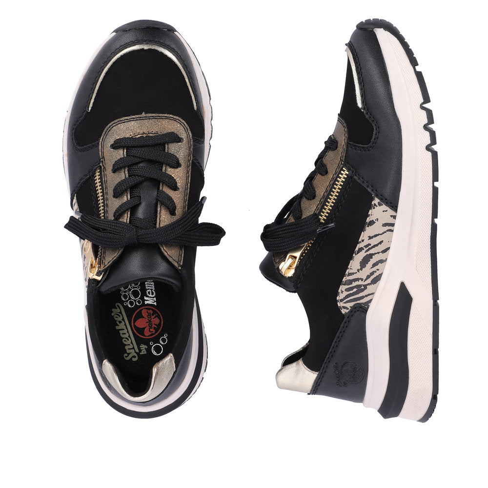 Rieker Women's M6616-00 Black Combination