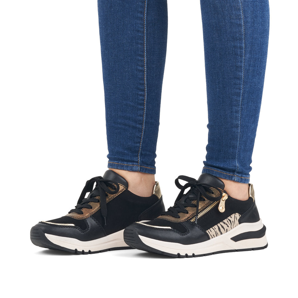Rieker Women's M6616-00 Black Combination