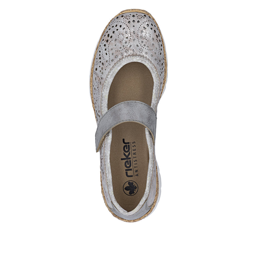Rieker Women's N4299-90 Metallic