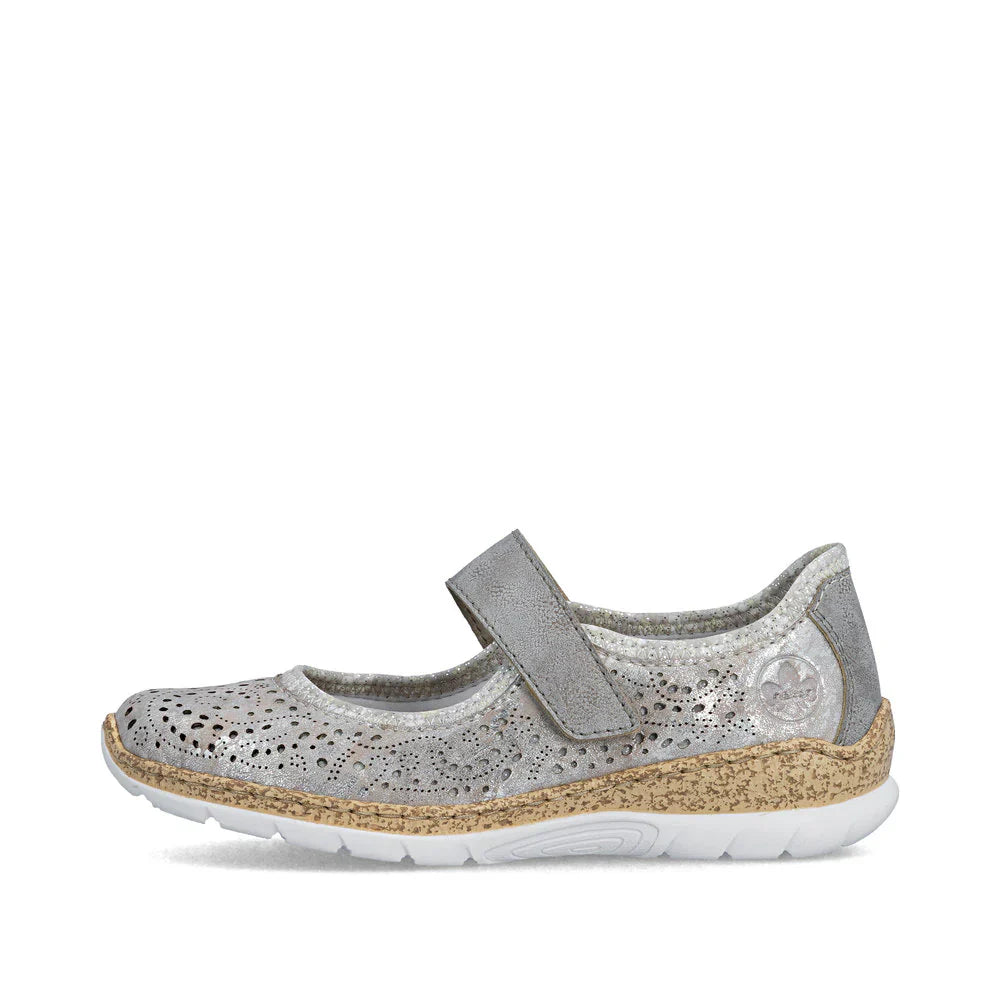 Rieker Women's N4299-90 Metallic