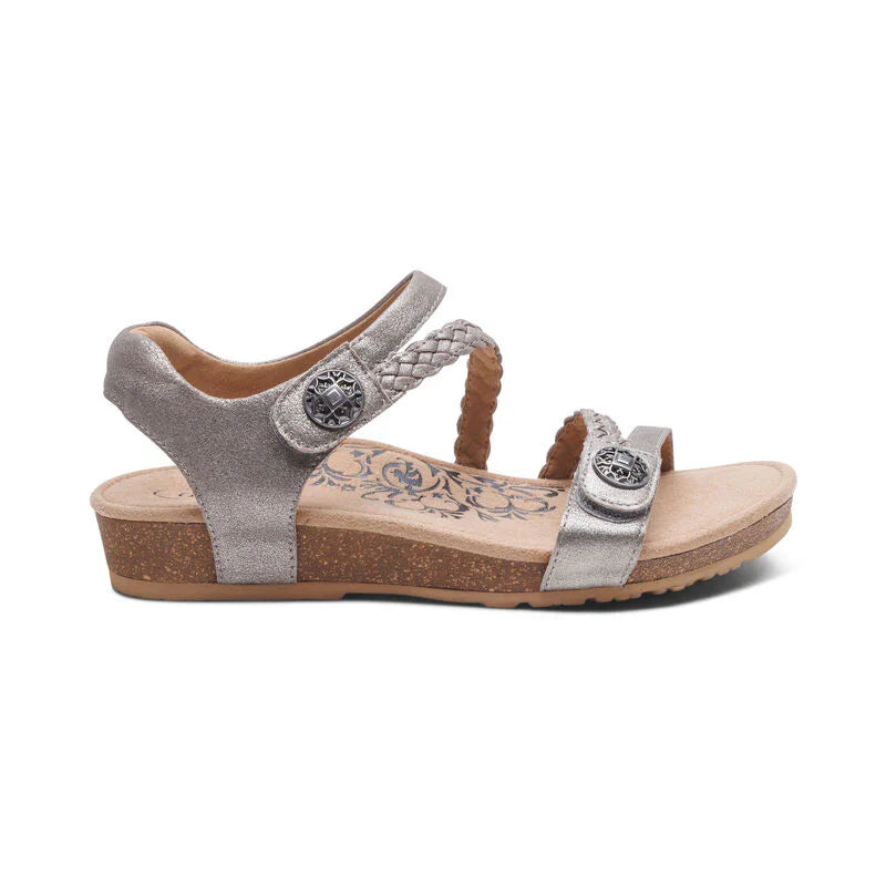 Aetrex Women's Jillian Brushed Silver