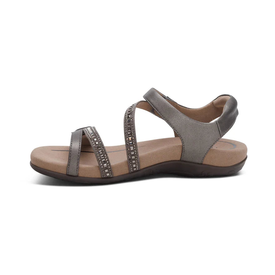 Aetrex Women's Jess Pewter Sparkle