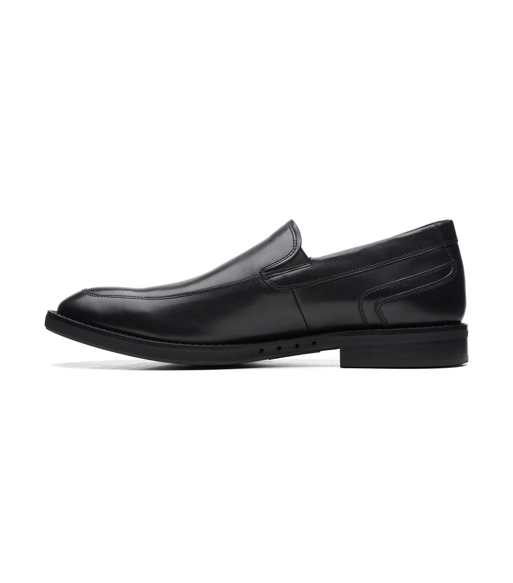 Clarks Men's Un hugh Step Black Leather