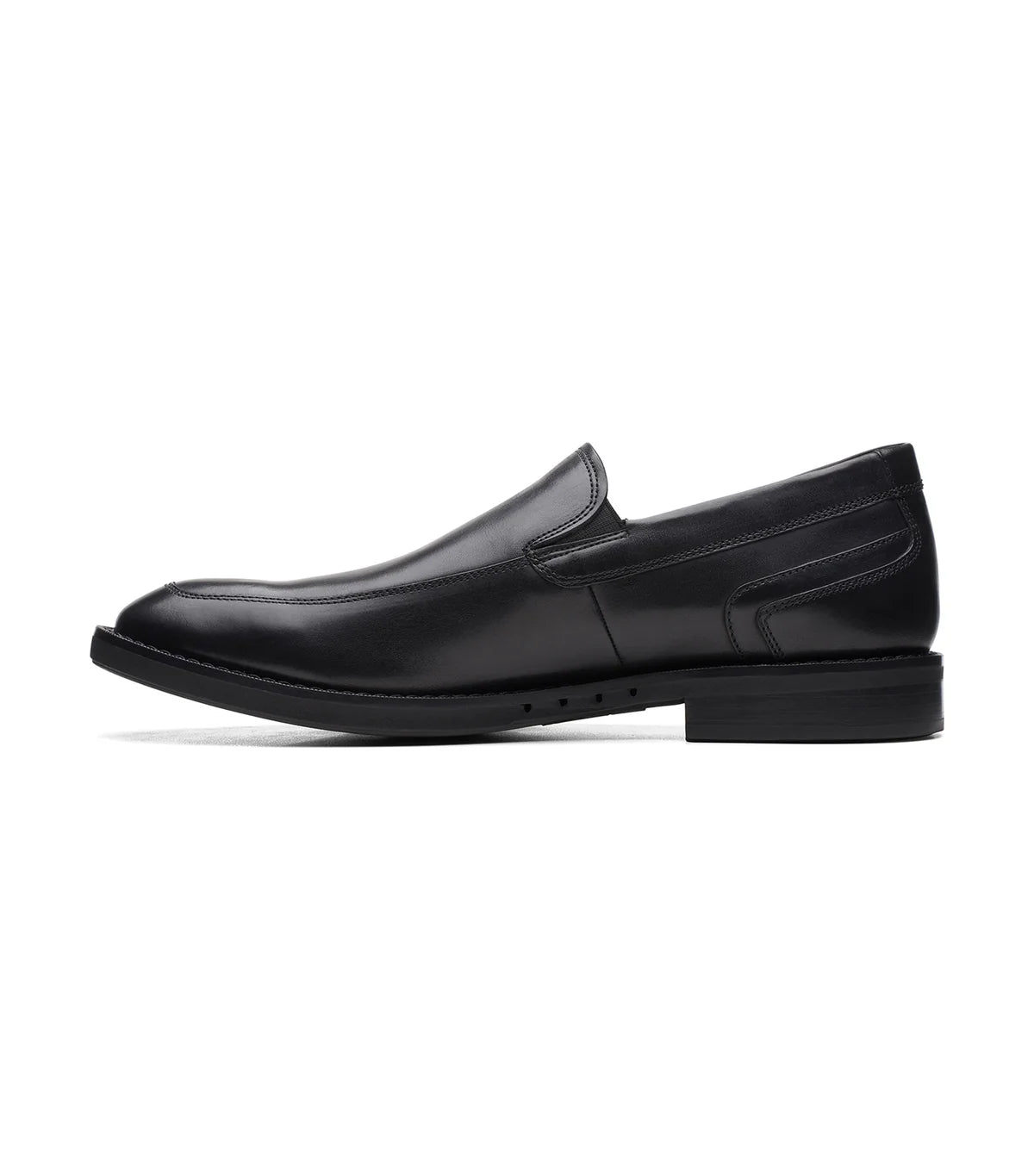 Clarks Men's Un hugh Step Black Leather