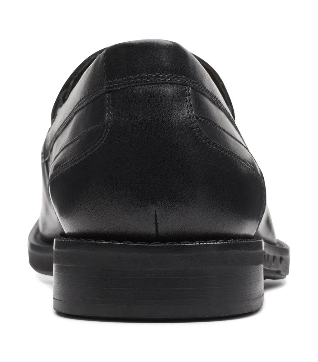 Clarks Men's Un hugh Step Black Leather
