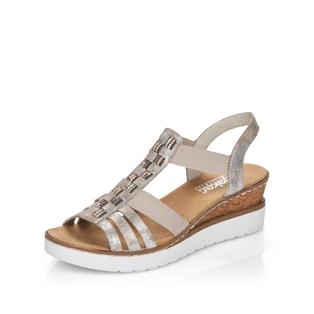 Rieker Women's V3822-90 Metallic