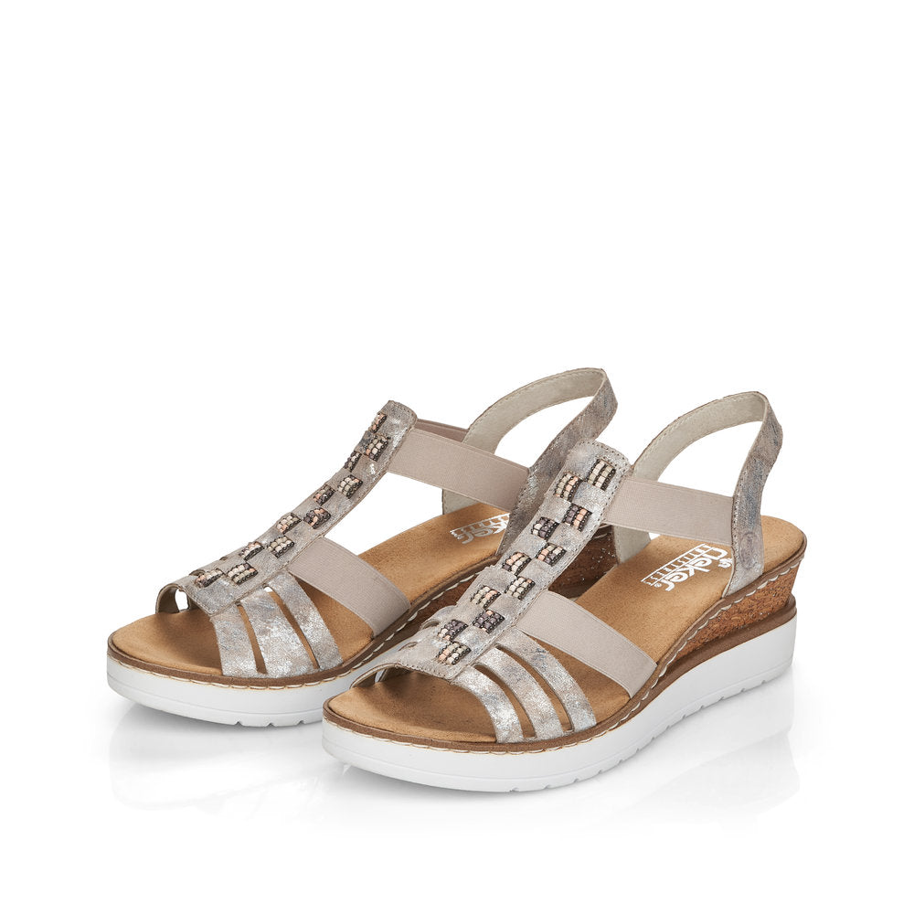Rieker Women's V3822-90 Metallic