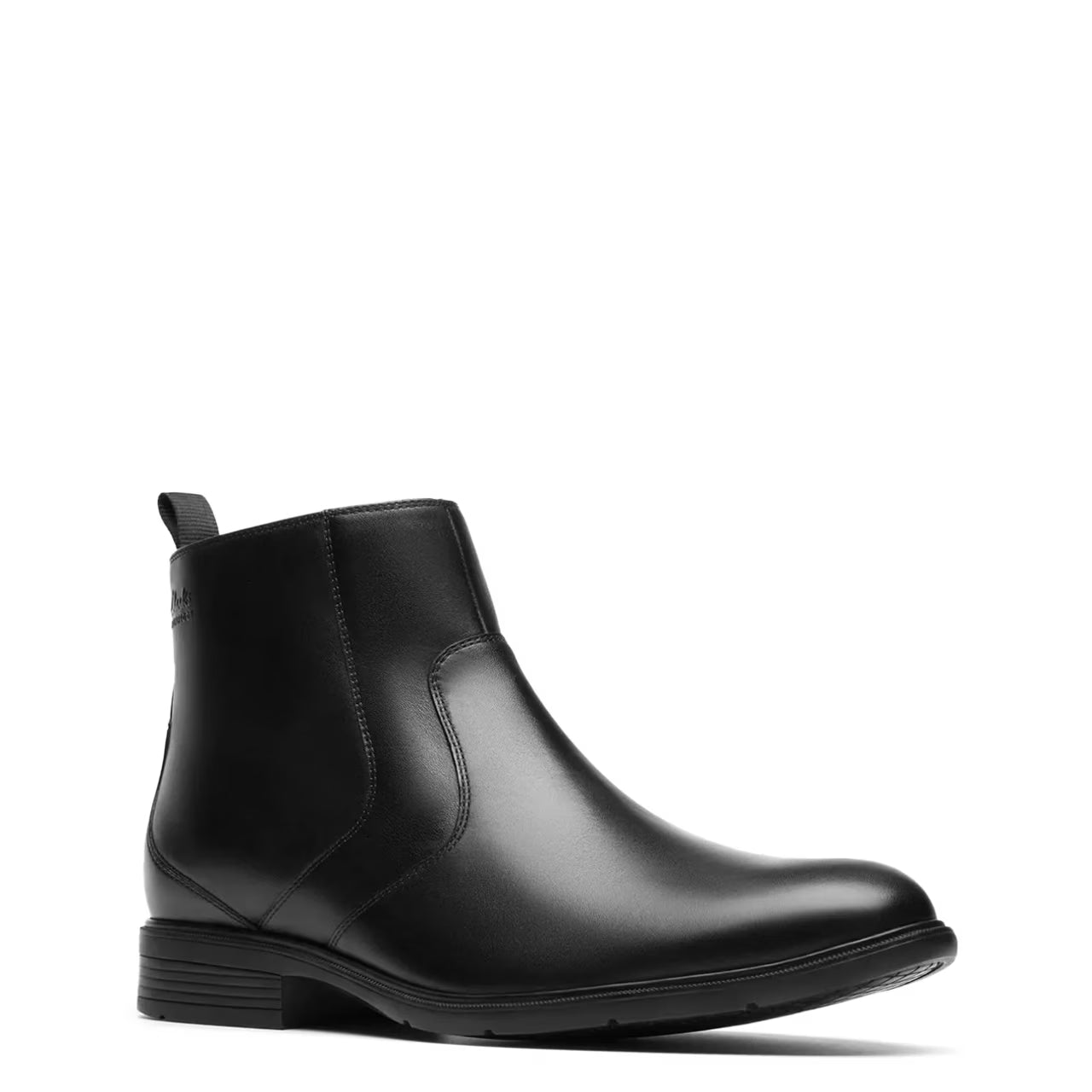 Clarks Men's Steadwell Zip Black Leather
