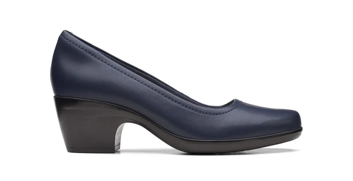 Clarks Women’s Emily Belle Navy Leather