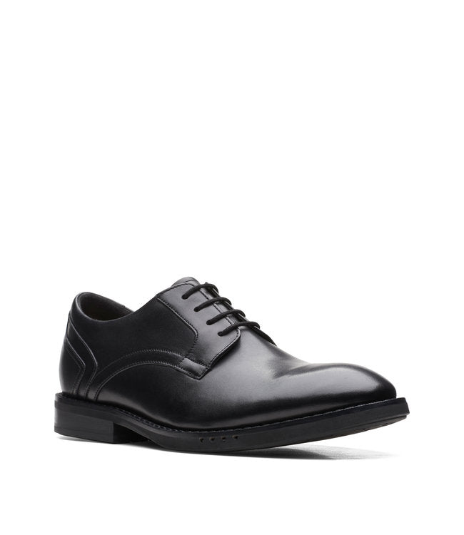 Clarks Men's Un hugh Lace Black Leather