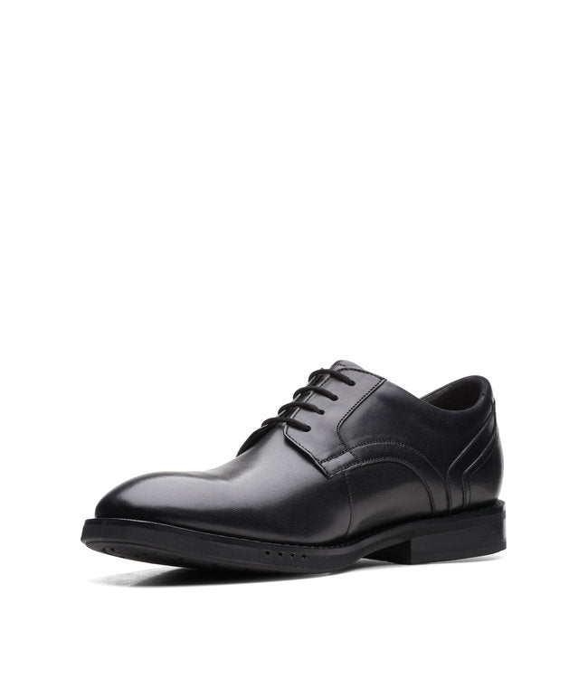 Clarks Men's Un hugh Lace Black Leather