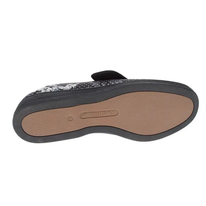 Foam Treads Women’s Jewel 2 Black Flower Print