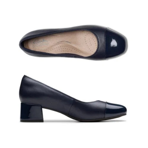 Clarks Women’s Irdessa May Navy Leather
