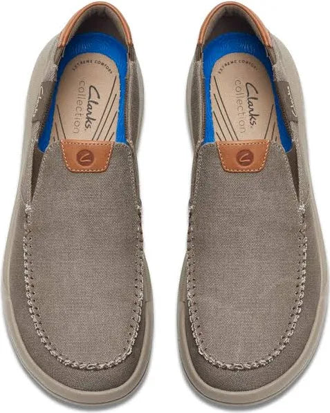 Clarks Men's Driftlite Step Taupe Canvas