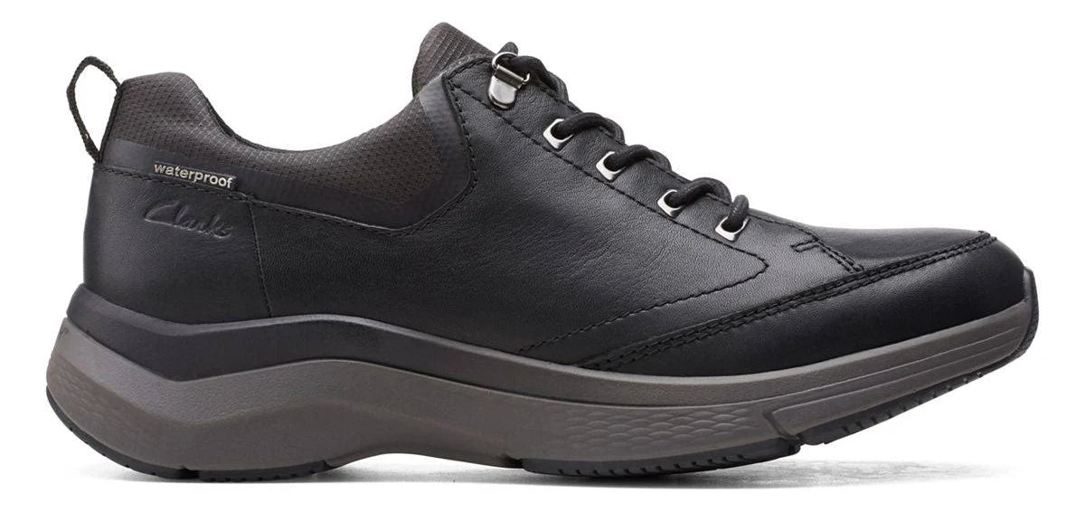 Clarks Men's Wave2 Vibe Black Leather