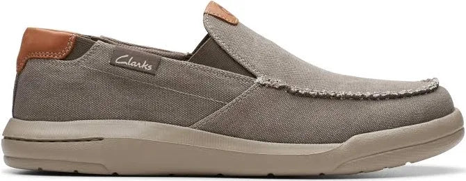 Clarks Men's Driftlite Step Taupe Canvas
