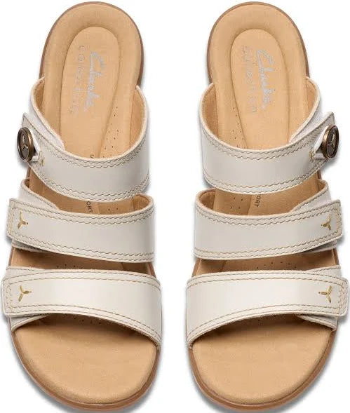 Clarks Women’s Emily2 Adella Off White leather